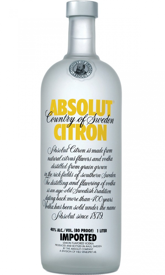 VODKA ABSOLUT CITRON 750ML