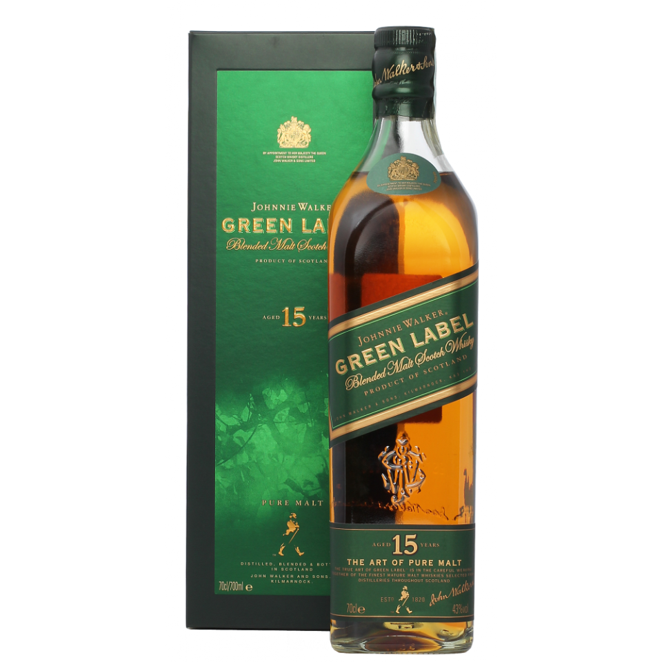 WHISKY JOHNNIE WALKER GREEN LABEL 15 ANOS