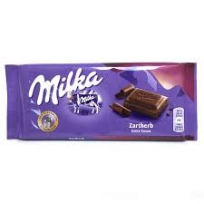 CHOCOLATE MILKA ZARTHERB EXTRA COCOA 100G