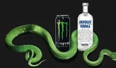 1 VODKA ABSOLUT 750ML COM 3 MONSTER ENERGY 473ML