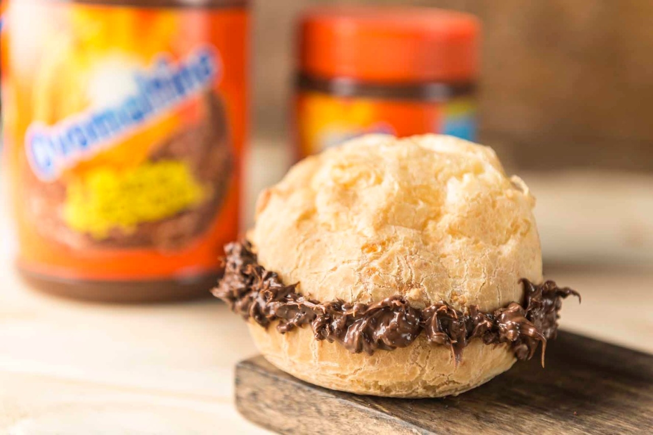 PAO DE QUEIJO RECHEADO COM OVOMALTINE