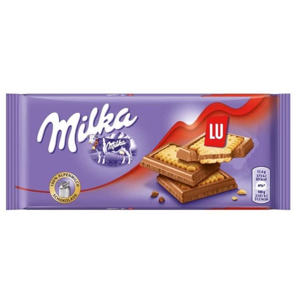 BARRA MILKA LU 100G