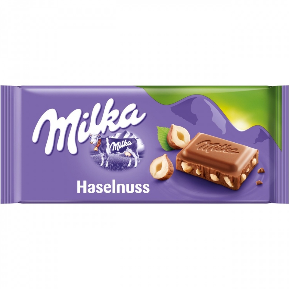 BARRA MILKA HASELNUSS 100G